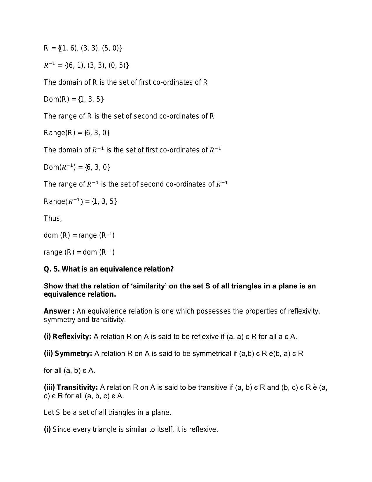 Chapter 2: Relations: RS Aggarwal Class 11 Solutions  - Page 33