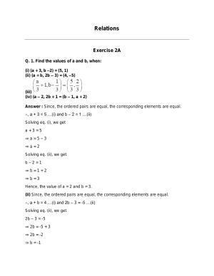 Chapter 2: Relations: RS Aggarwal Class 11 Solutions 