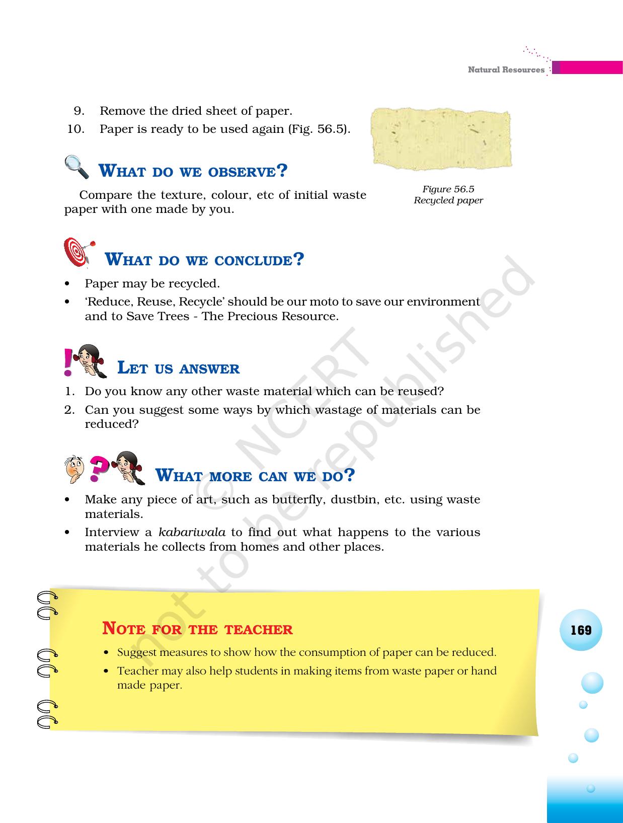 NCERT Laboratory Manuals for Class VI to VIII Science - Theme 7 Natural Resources - Page 5