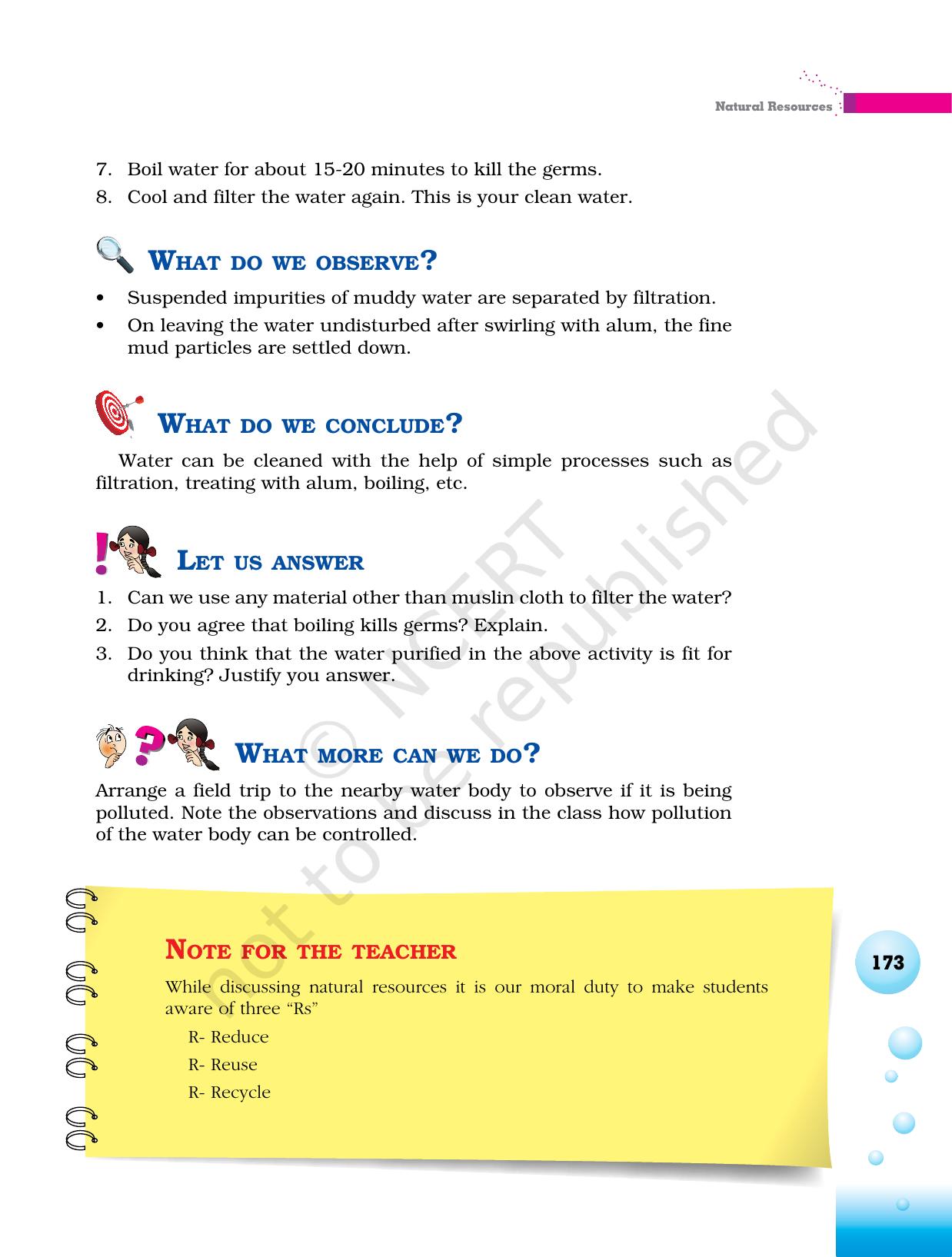 NCERT Laboratory Manuals for Class VI to VIII Science - Theme 7 Natural Resources - Page 9