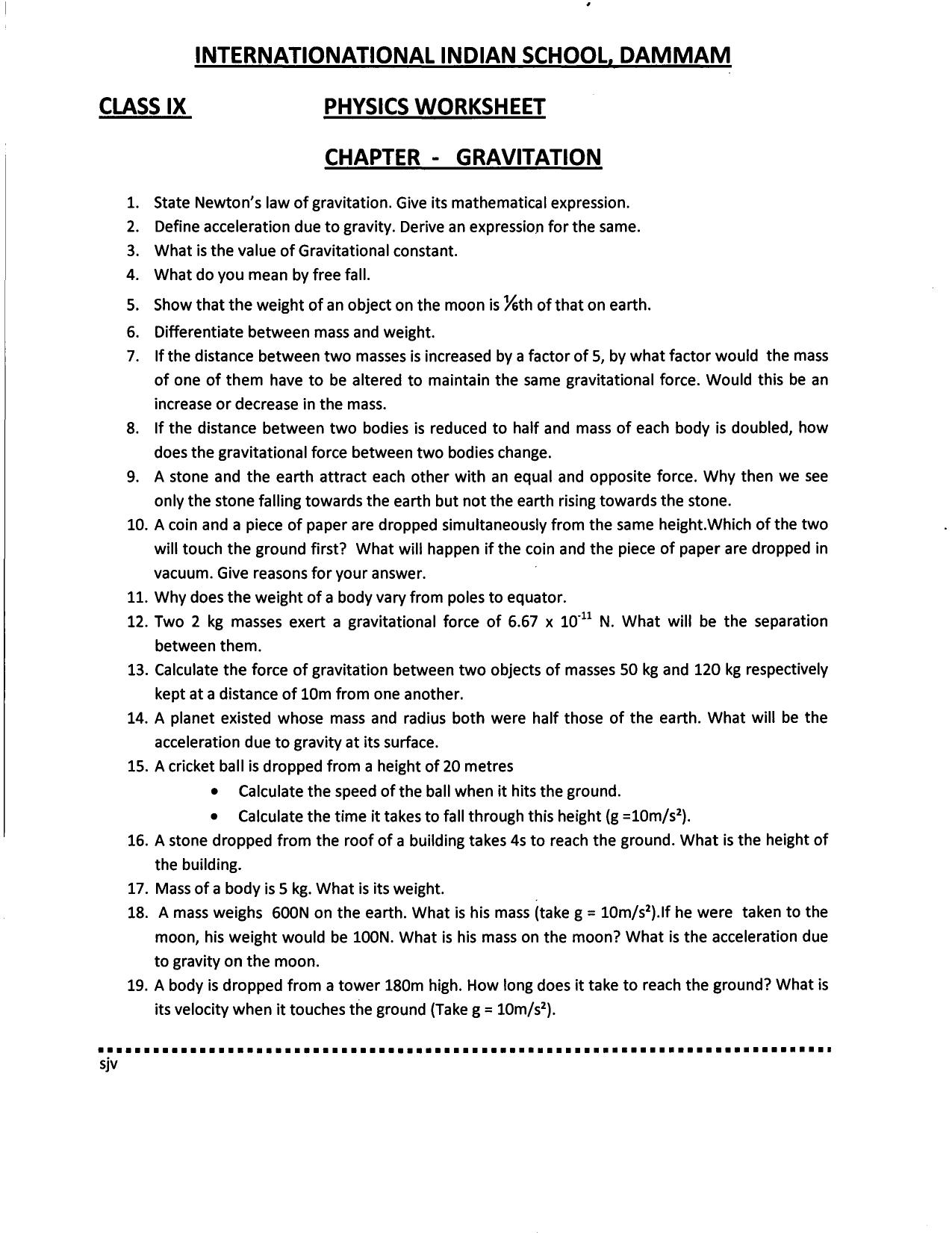 CBSE Worksheets for Class 9 Science All Chapters Assignments - Page 6