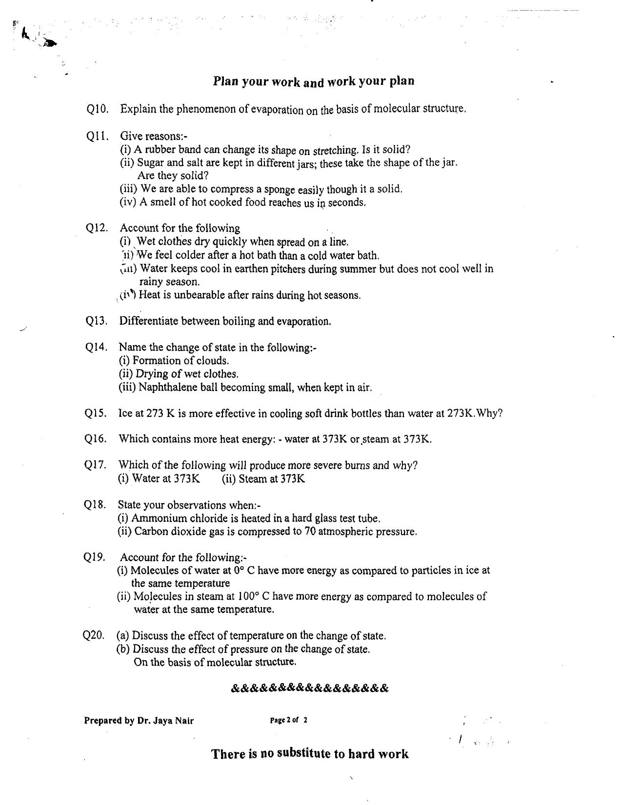 CBSE Worksheets for Class 9 Science All Chapters Assignments - Page 8