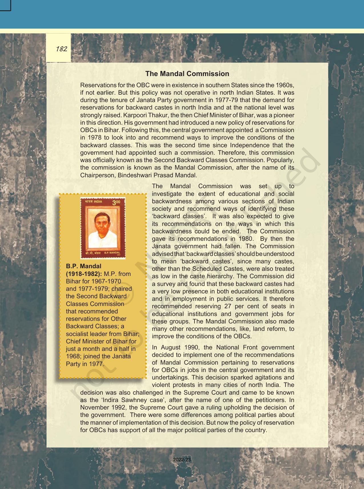 NCERT Book for Class 12 Political Science (Politics In India Since Independence) Chapter 9 Recent Developments in Indian Politics - Page 11