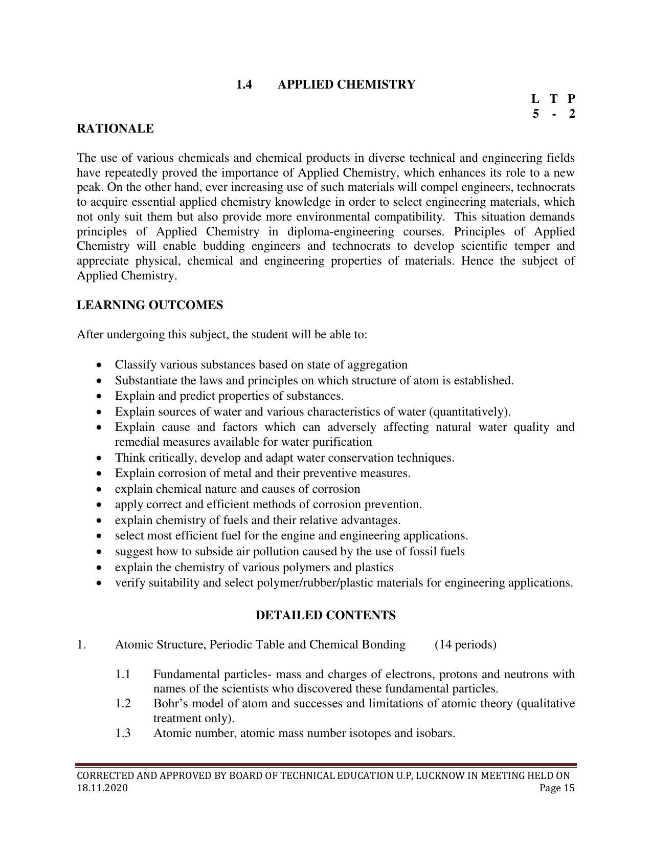 SYLLABUS FOR FIRST SEMESTER SESSION (2020-2021) - SIX SEMESTER DIPLOMA COURSE IN ELECTRONICS AND COMMUNICATION ENGINEERING - Page 15