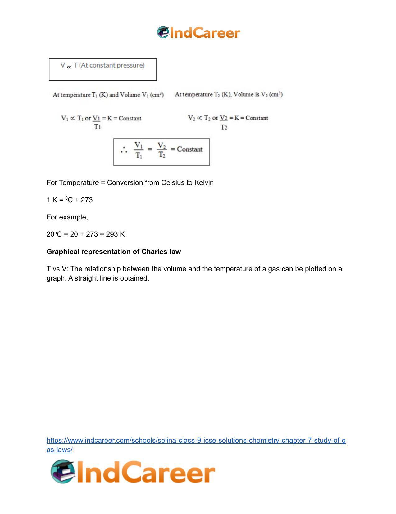Selina Class 9 ICSE Solutions Chemistry : Chapter 7- Study of Gas Laws - Page 10
