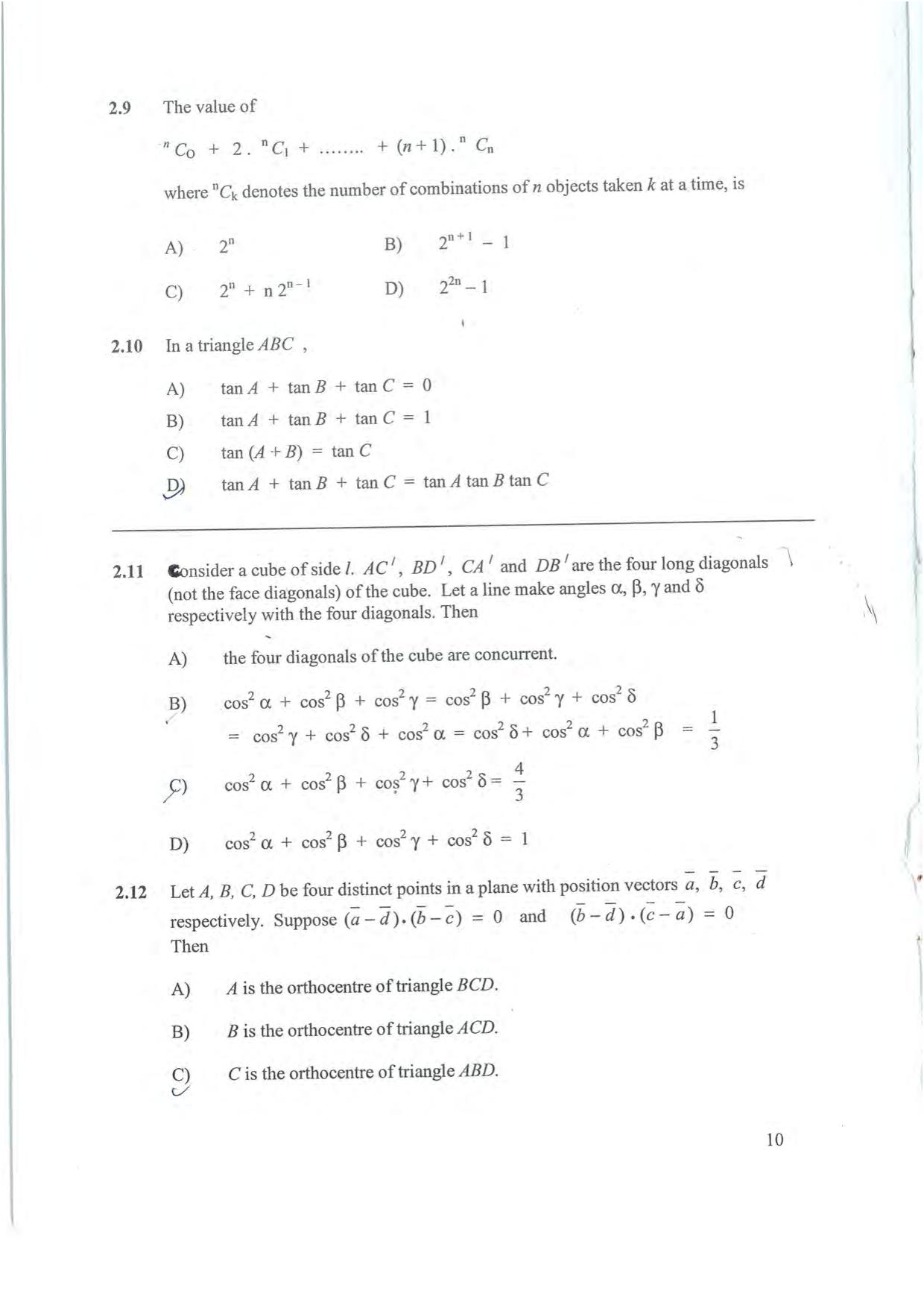 NEST 2008 Question Paper. - Page 10