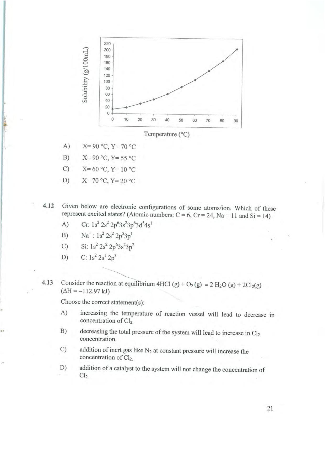 NEST 2008 Question Paper. - Page 21