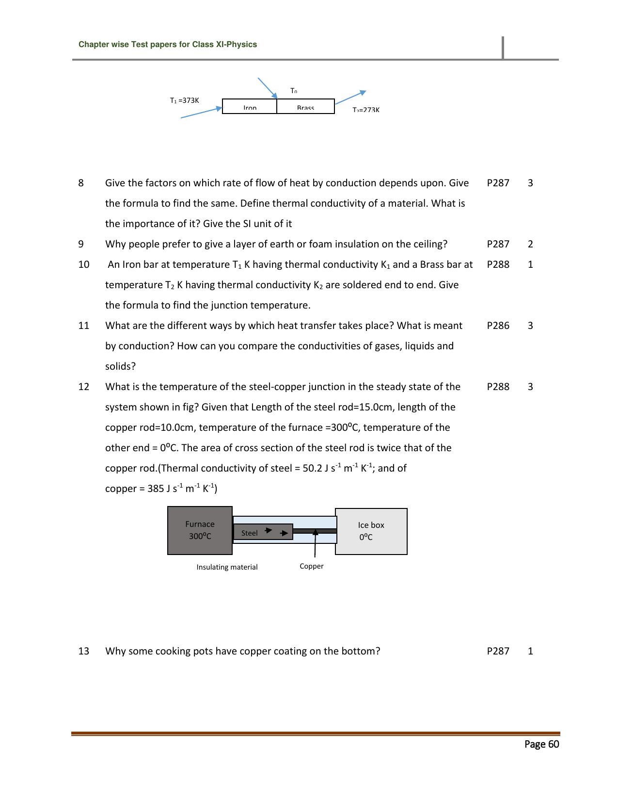 CBSE Worksheets for Class 11 Physics Thermal Properties of Fluids Assignment 3 - Page 2