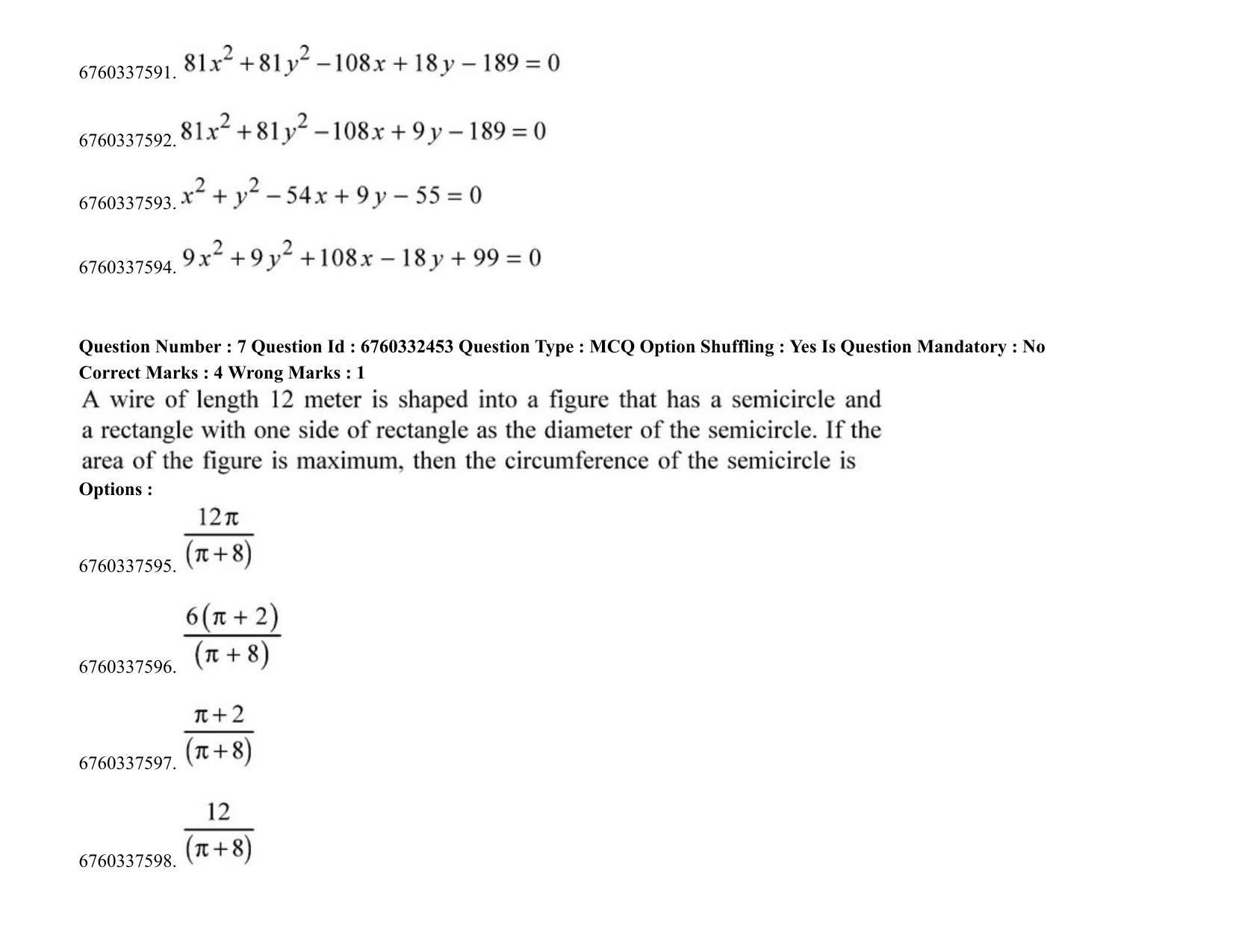 JEE Mains 2021: B PLANNING AND B ARCH (Shift 2) 05-08-2021 Question Paper - Page 6