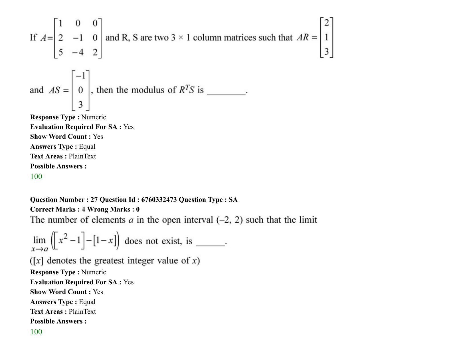 JEE Mains 2021: B PLANNING AND B ARCH (Shift 2) 05-08-2021 Question Paper - Page 18