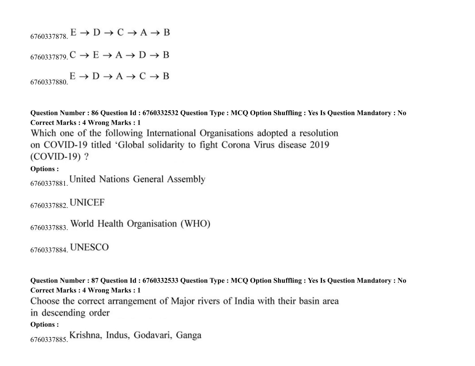 JEE Mains 2021: B PLANNING AND B ARCH (Shift 2) 05-08-2021 Question Paper - Page 74