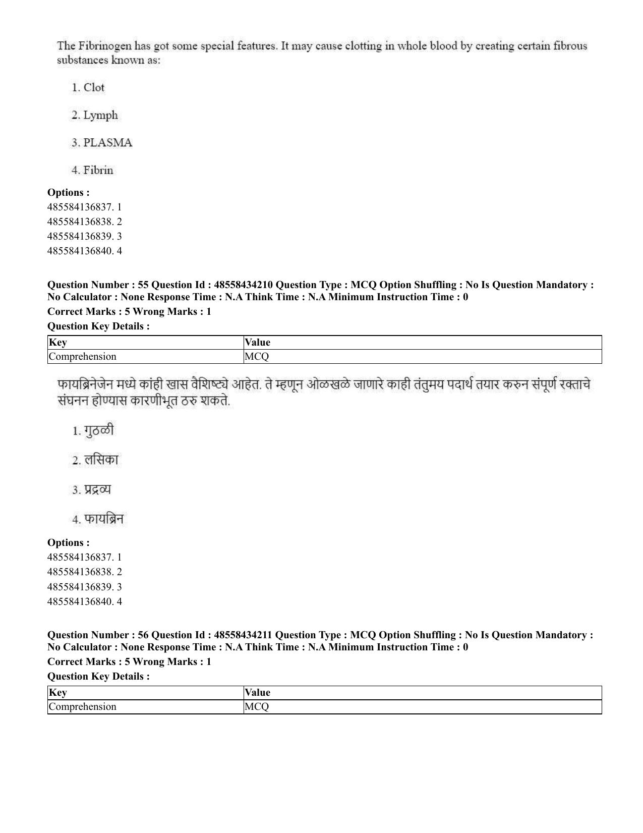 CUET 2023 English Marathi Shift 3 Question Paper - 18 June 2023 - Page 43