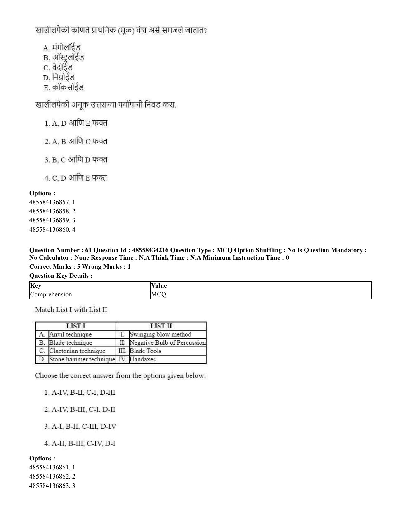 CUET 2023 English Marathi Shift 3 Question Paper - 18 June 2023 - Page 49
