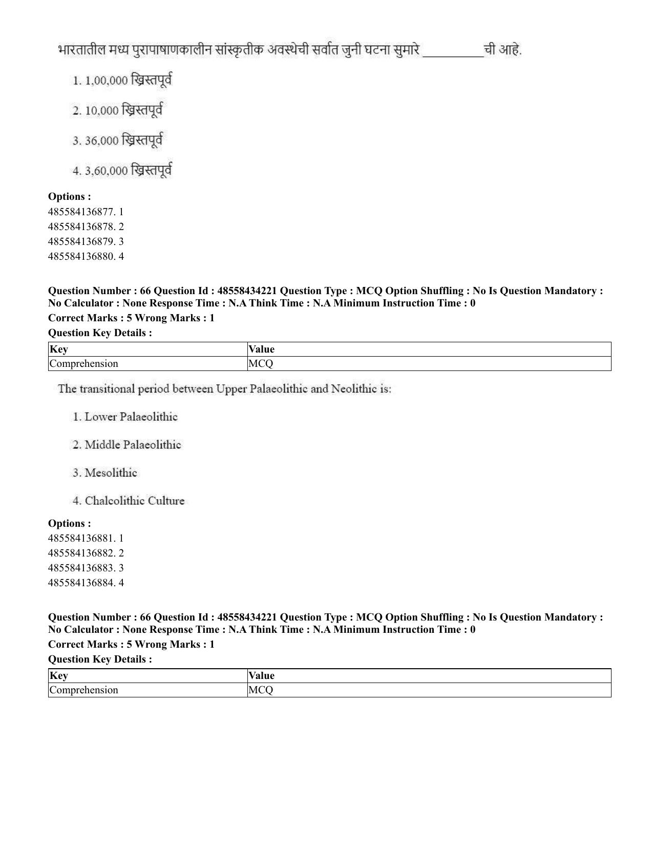 CUET 2023 English Marathi Shift 3 Question Paper - 18 June 2023 - Page 54