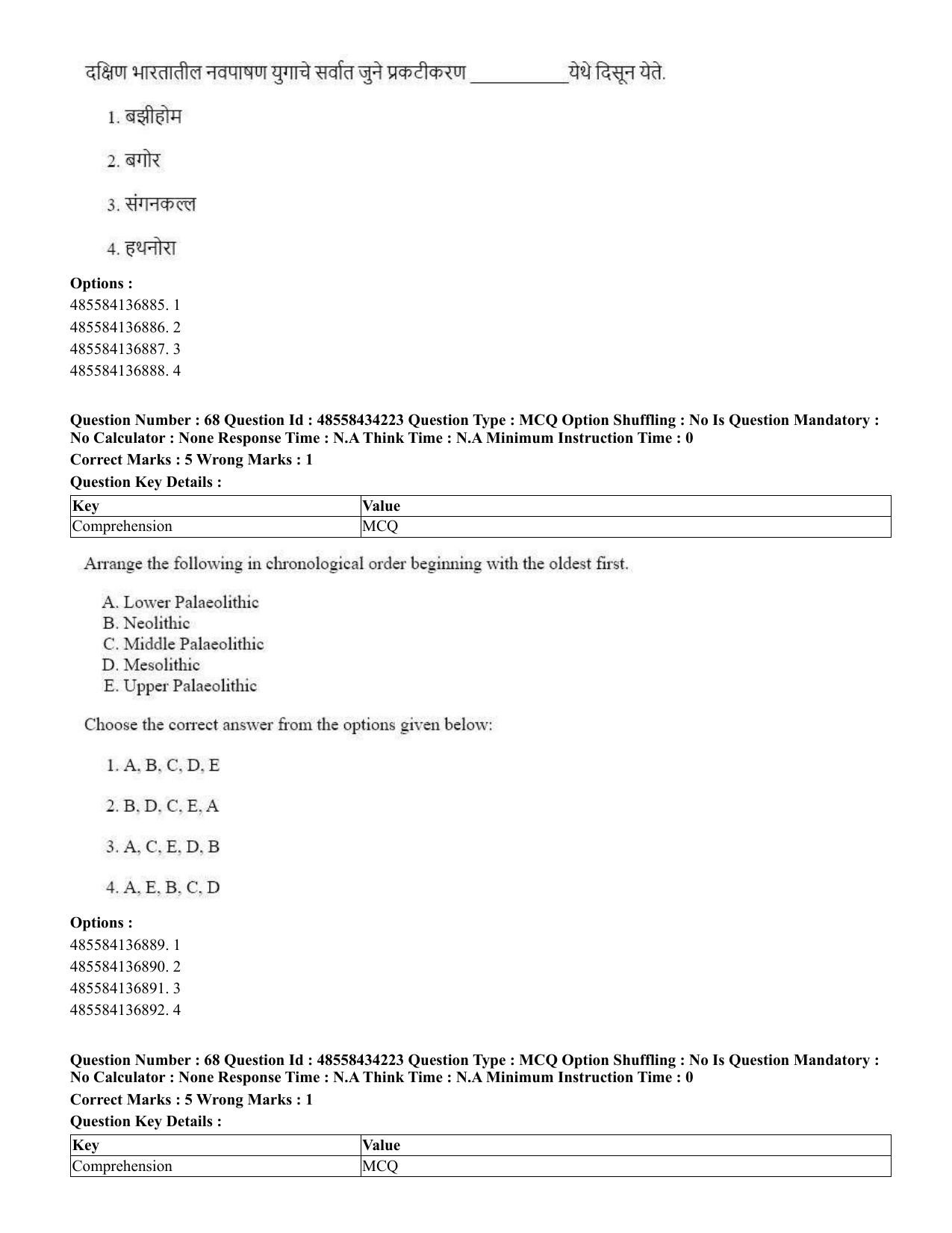 CUET 2023 English Marathi Shift 3 Question Paper - 18 June 2023 - Page 56