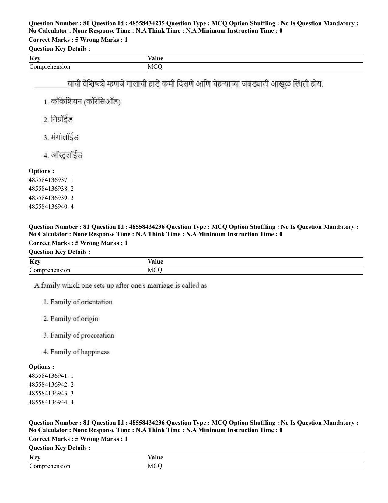 CUET 2023 English Marathi Shift 3 Question Paper - 18 June 2023 - Page 70