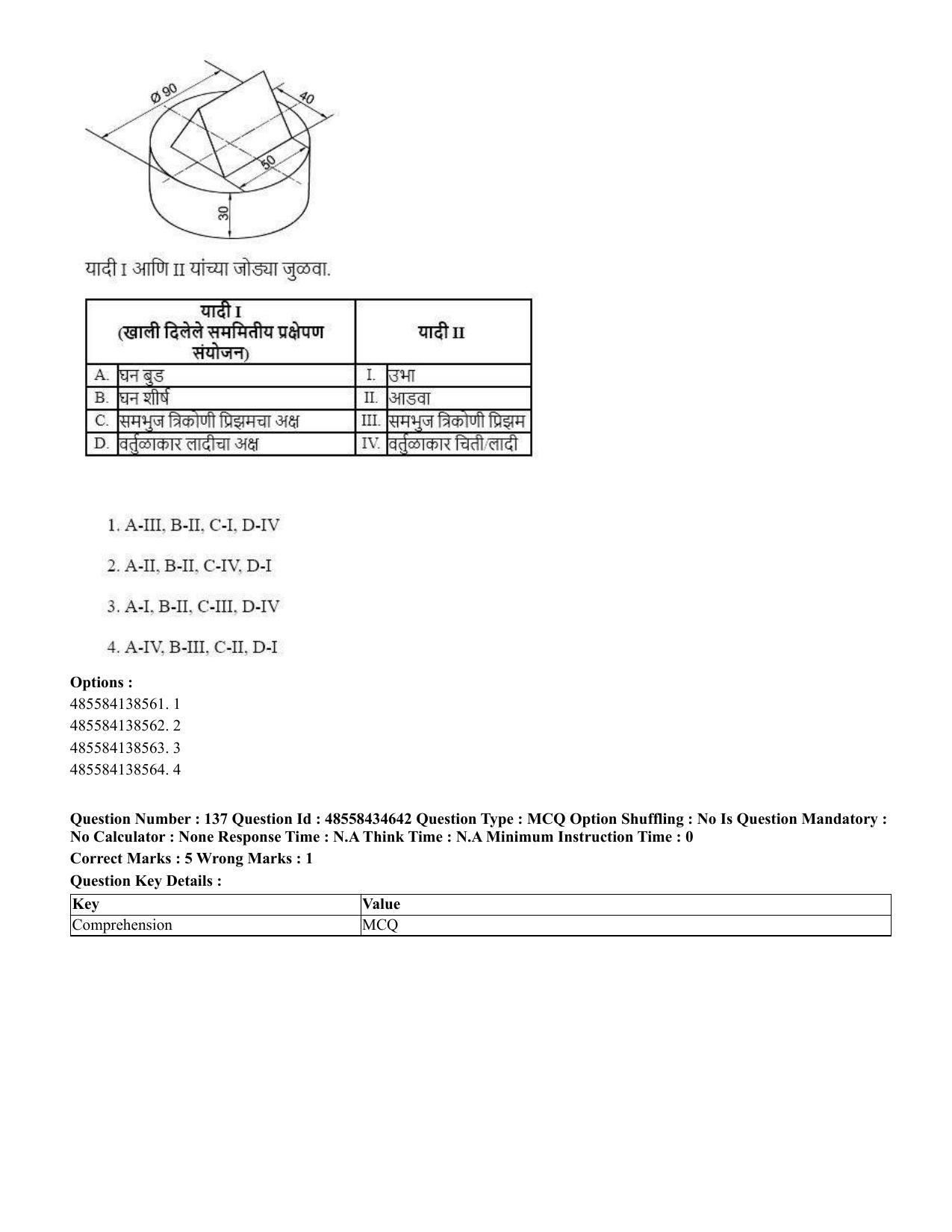CUET 2023 English Marathi Shift 3 Question Paper - 18 June 2023 - Page 139