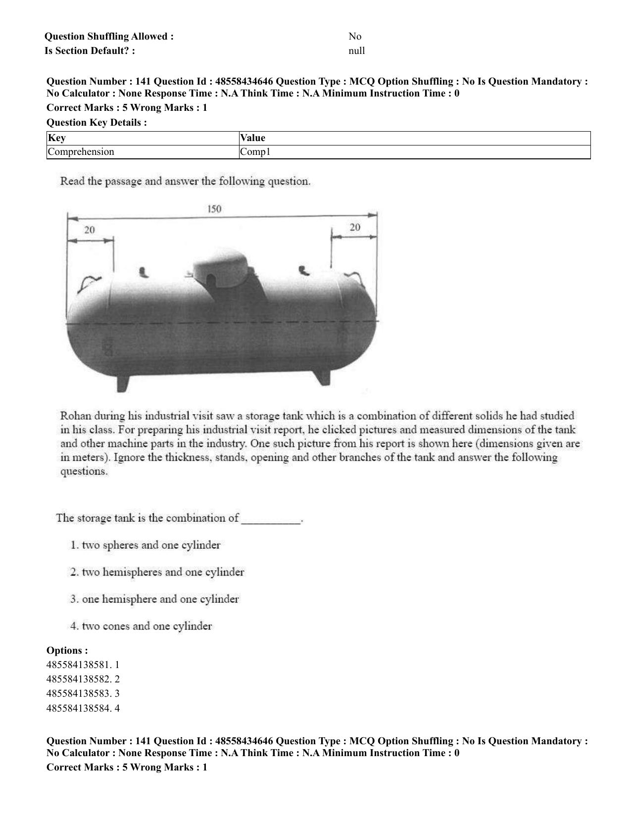 CUET 2023 English Marathi Shift 3 Question Paper - 18 June 2023 - Page 146
