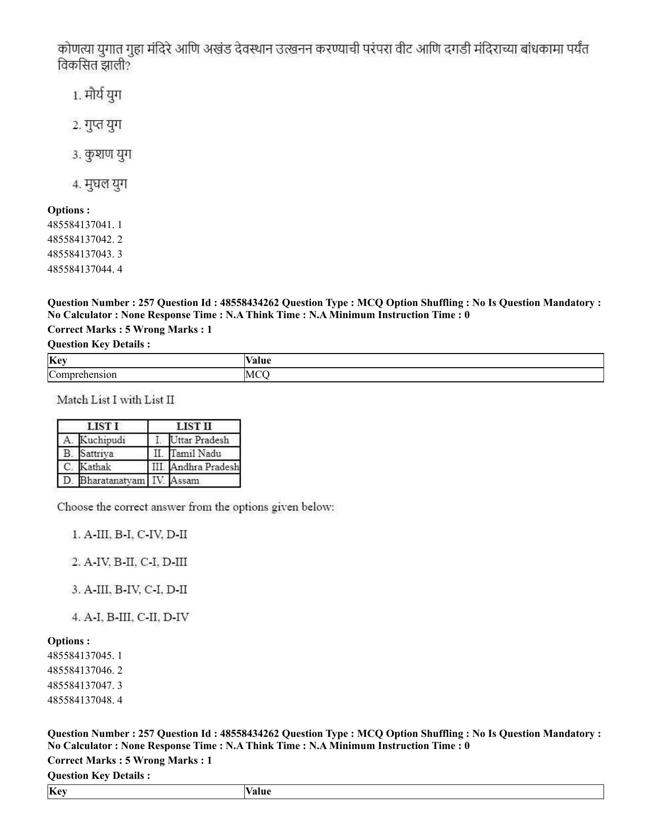 CUET 2023 English Marathi Shift 3 Question Paper - 18 June 2023 - Page 231
