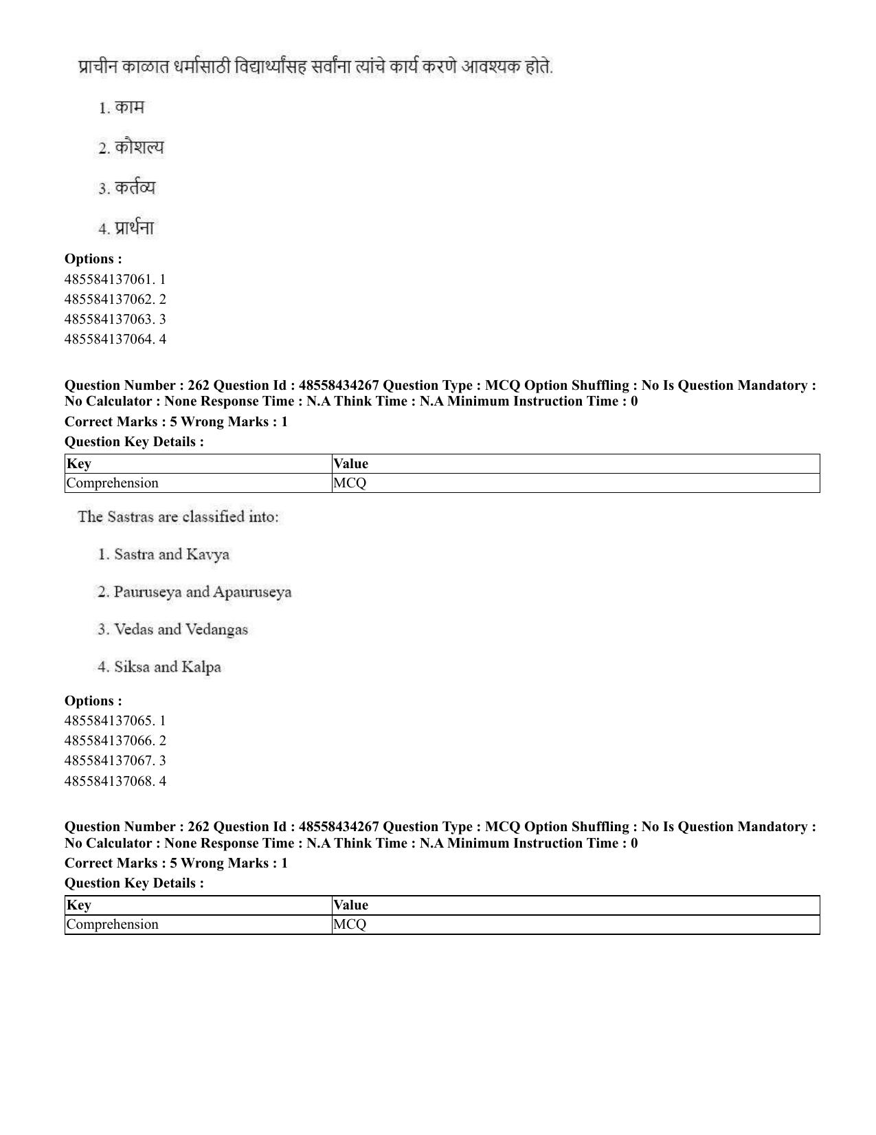CUET 2023 English Marathi Shift 3 Question Paper - 18 June 2023 - Page 236