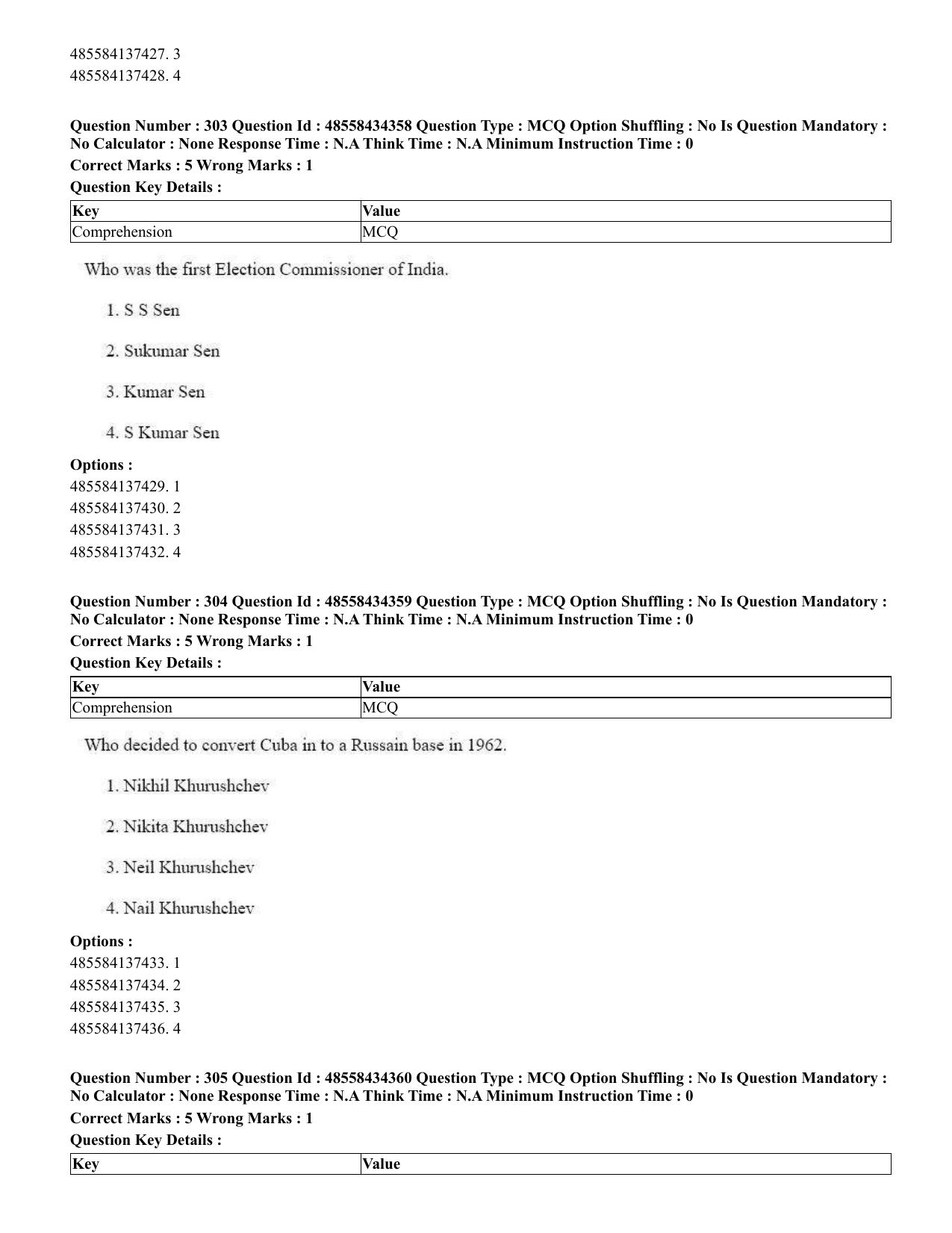 CUET 2023 English Marathi Shift 3 Question Paper - 18 June 2023 - Page 288