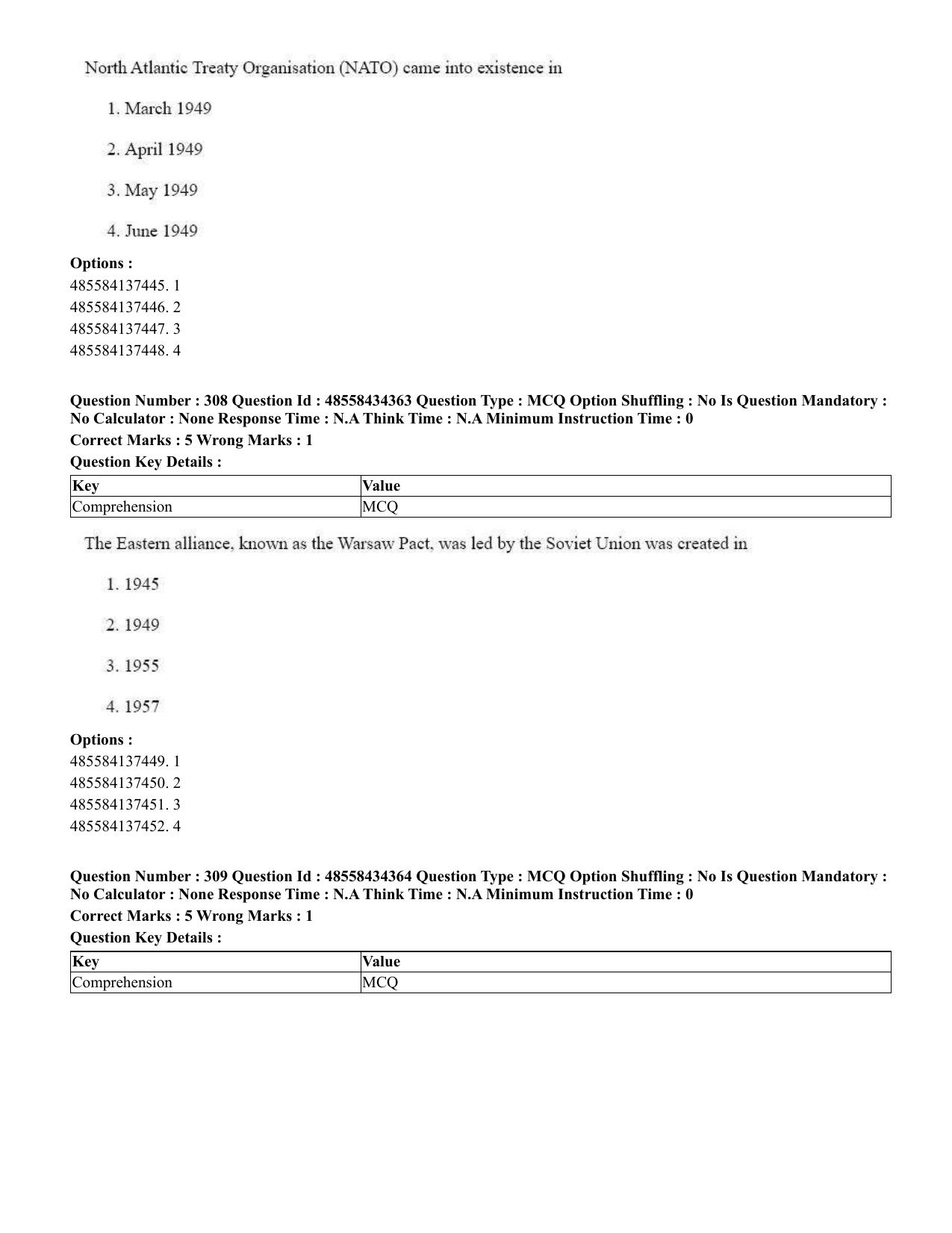 CUET 2023 English Marathi Shift 3 Question Paper - 18 June 2023 - Page 290