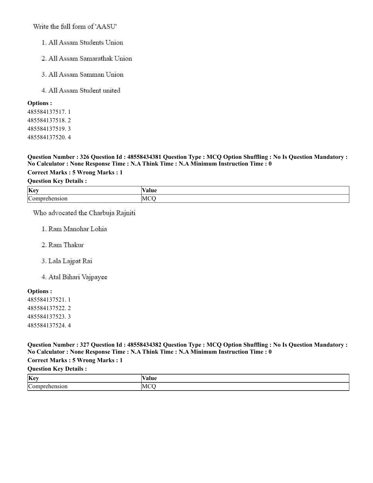CUET 2023 English Marathi Shift 3 Question Paper - 18 June 2023 - Page 299