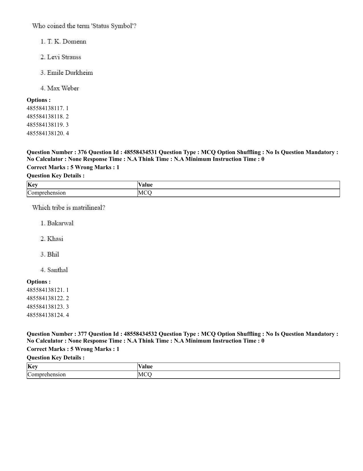 CUET 2023 English Marathi Shift 3 Question Paper - 18 June 2023 - Page 329