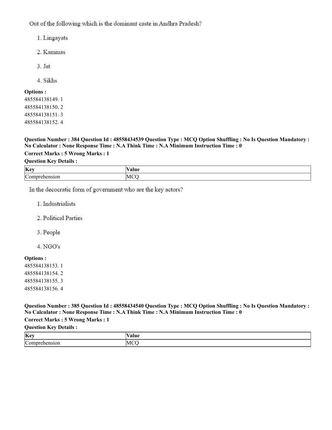 CUET 2023 English Marathi Shift 3 Question Paper - 18 June 2023 - Page 333