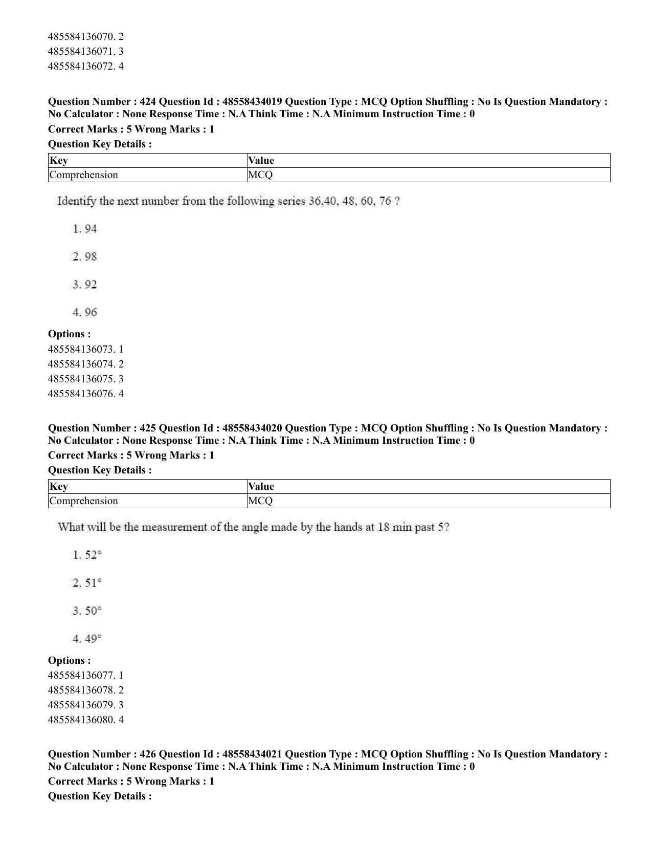CUET 2023 English Marathi Shift 3 Question Paper - 18 June 2023 - Page 356