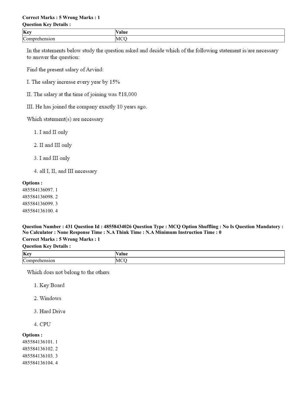 CUET 2023 English Marathi Shift 3 Question Paper - 18 June 2023 - Page 359