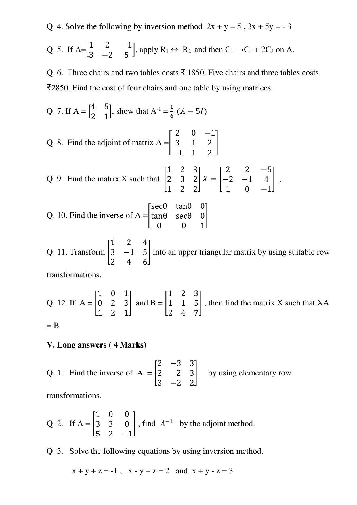 Maharashtra Board Class 12 Mathematics and statistics Sample Papers - Page 10