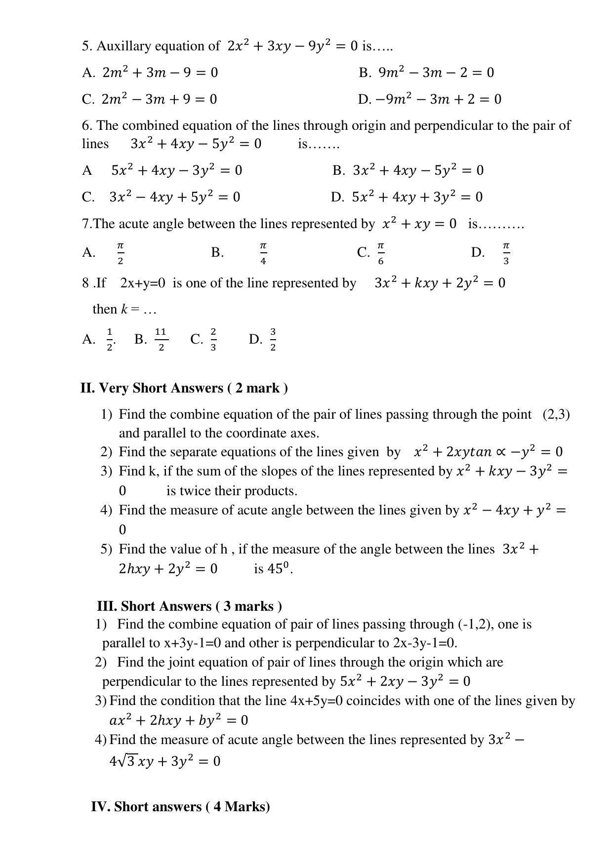 Maharashtra Board Class 12 Mathematics and statistics Sample Papers - Page 16