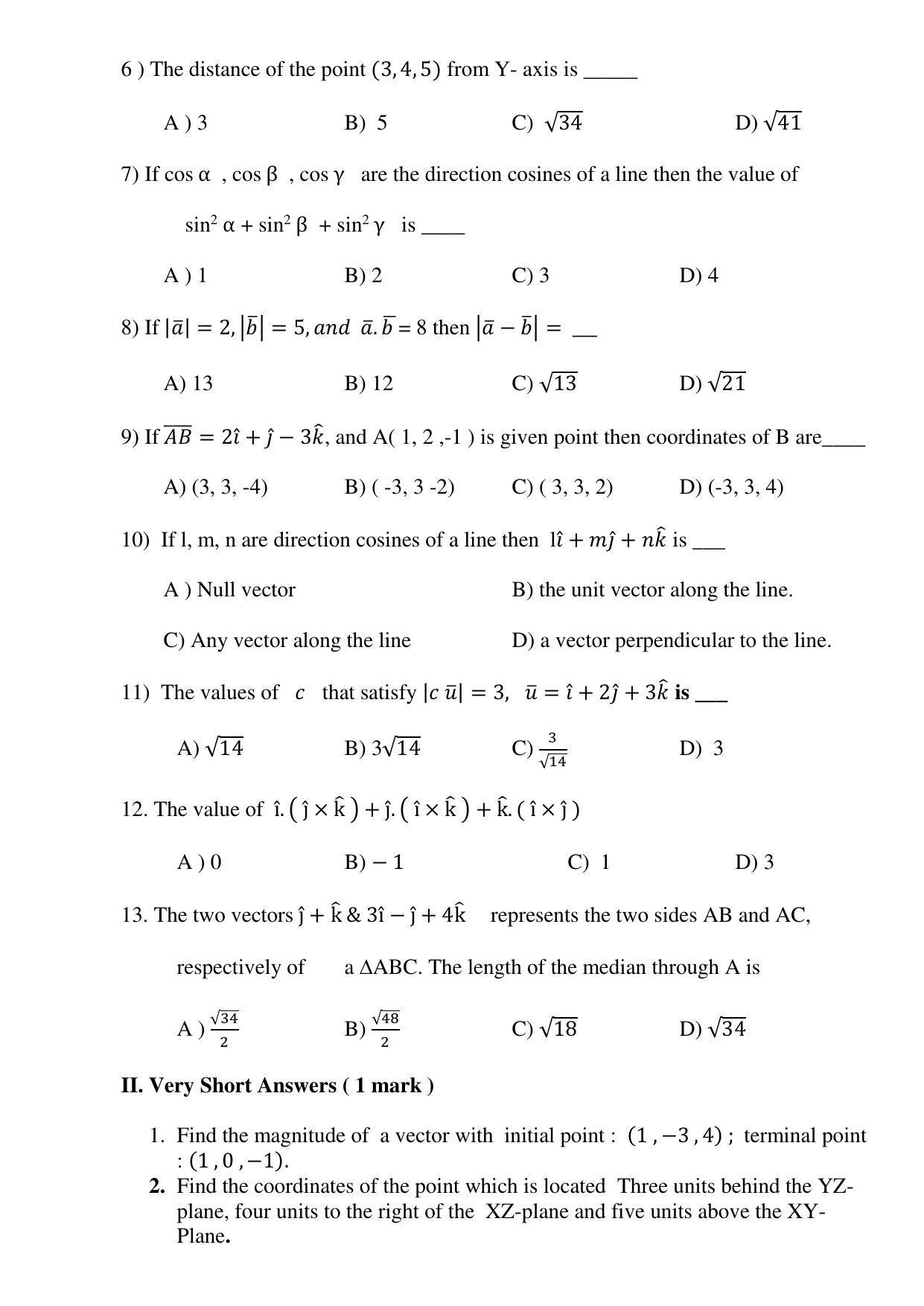Maharashtra Board Class 12 Mathematics and statistics Sample Papers - Page 18