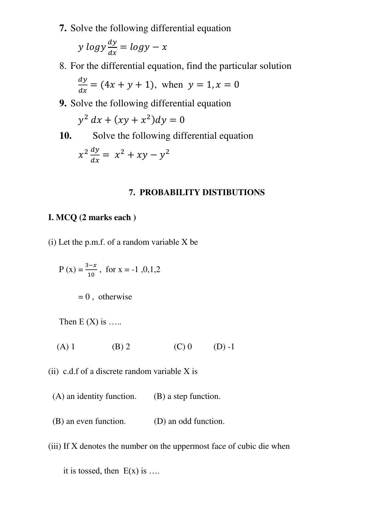 Maharashtra Board Class 12 Mathematics and statistics Sample Papers - Page 49
