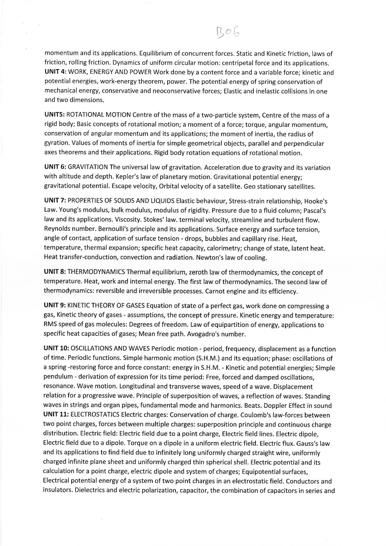 JMI Entrance Exam B06-B.Voc (Solar Energy) (Self-financed) Syllabus - Page 3
