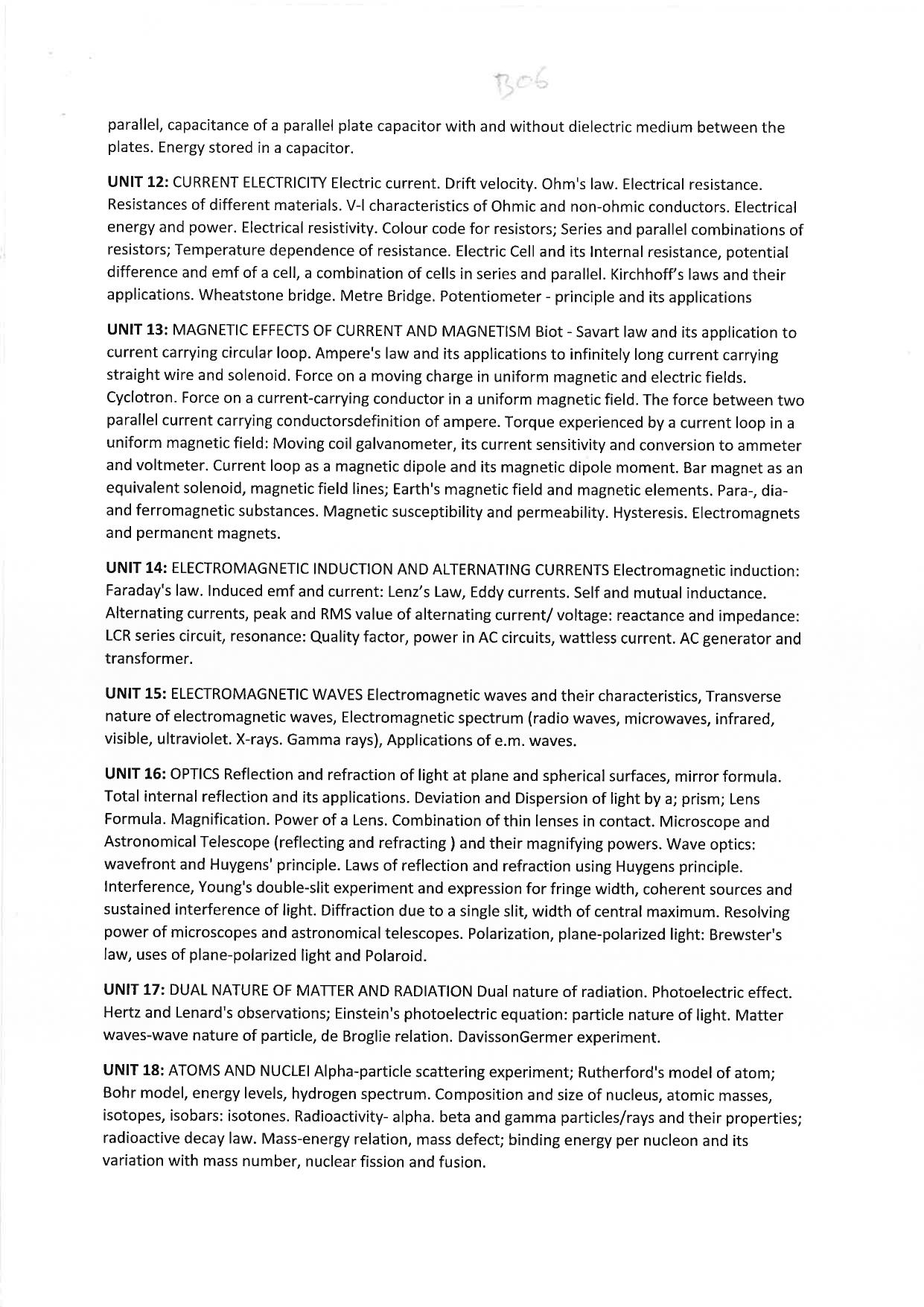 JMI Entrance Exam B06-B.Voc (Solar Energy) (Self-financed) Syllabus - Page 4