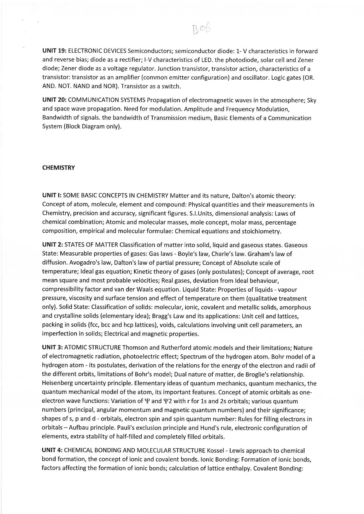 JMI Entrance Exam B06-B.Voc (Solar Energy) (Self-financed) Syllabus - Page 5