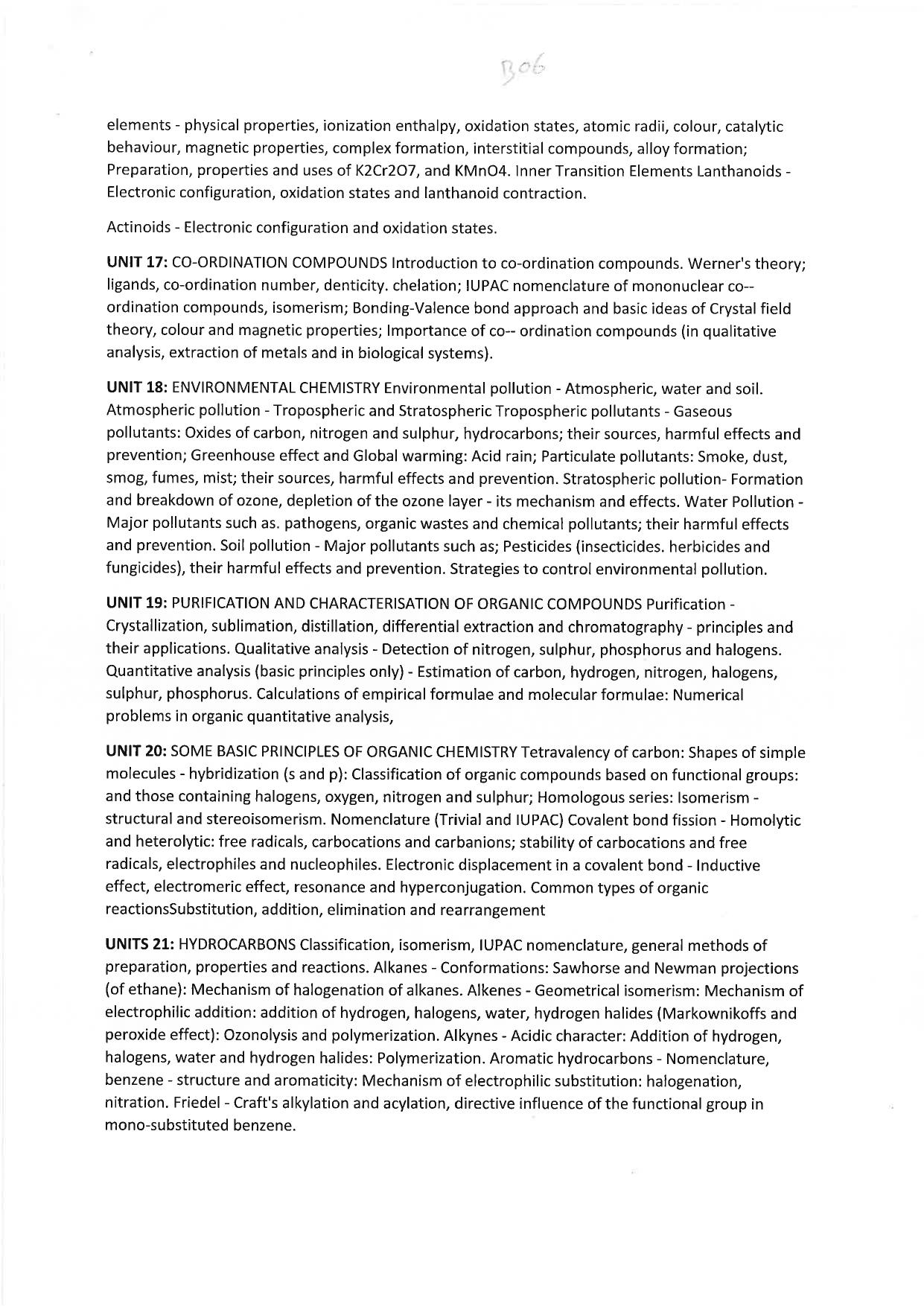 JMI Entrance Exam B06-B.Voc (Solar Energy) (Self-financed) Syllabus - Page 8