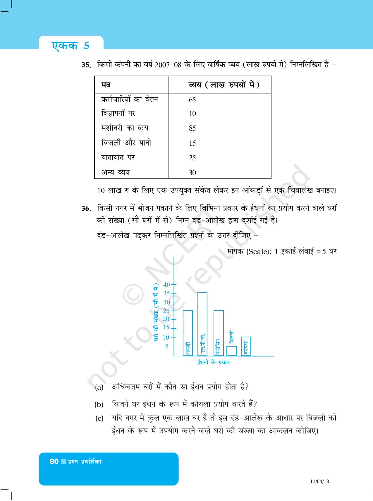 NCERT Exemplar Class 6: यूनिट 5 (आकड़ो का प्रबंधन) - Page 12