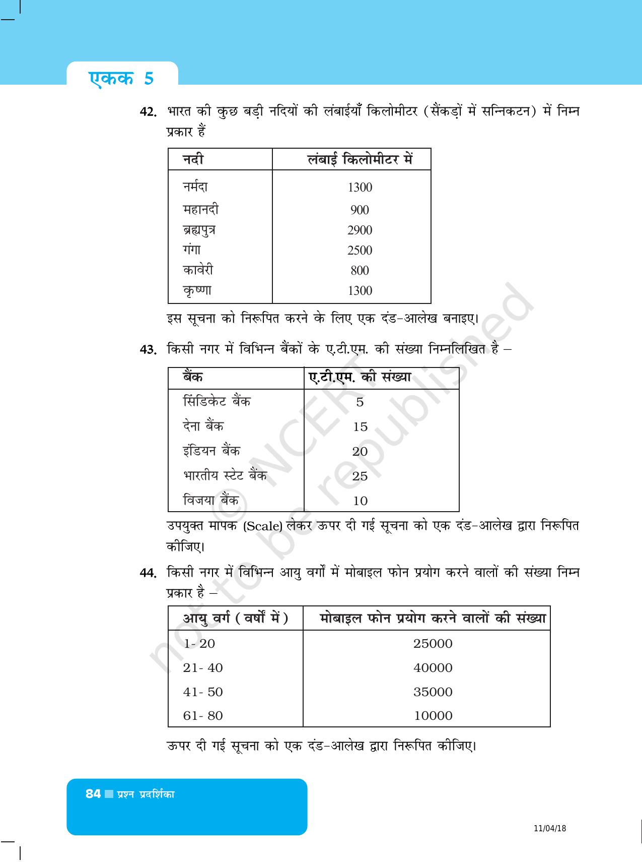 NCERT Exemplar Class 6: यूनिट 5 (आकड़ो का प्रबंधन) - Page 16