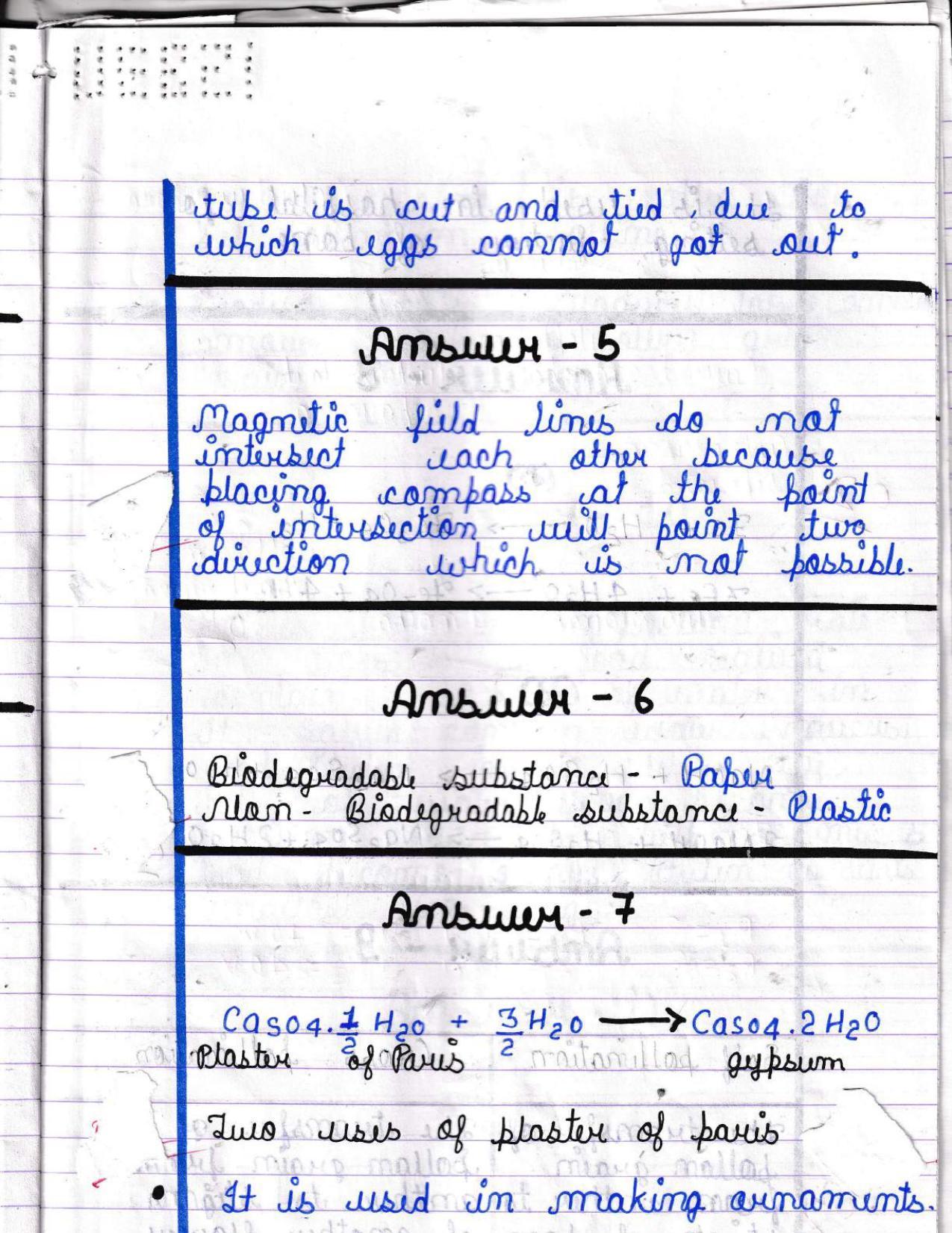 UBSE Class 10 Science 2022 Toppers Answer Sheet - Page 4