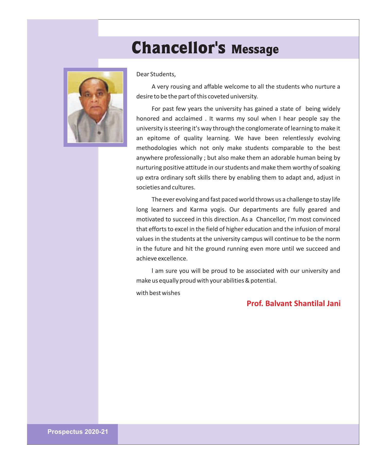 Rajasthan Vidyapeeth University, Udaipur MANAGEMENT STUDIES Prospectus 2020-21 - Page 4