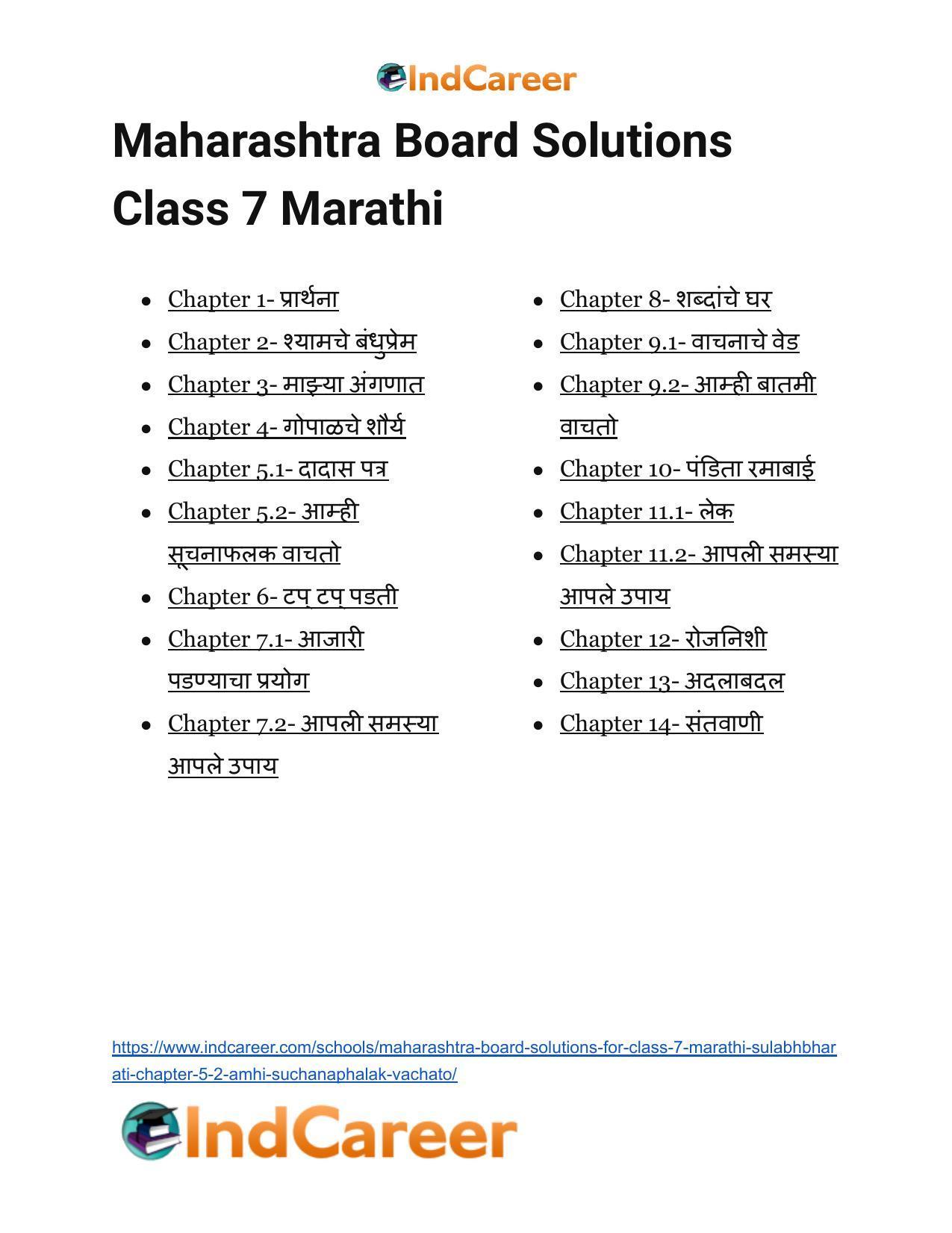 Maharashtra Board Solutions for Class 7- Marathi Sulabhbharati: Chapter 5.2- आम्ही सूचनाफलक वाचतो - Page 7