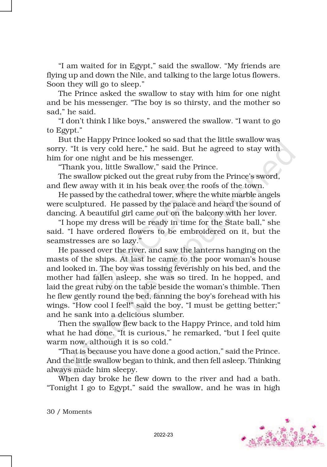 NCERT Book for Class 9 English Moment Chapter 5 The Happy Prince - Page 3