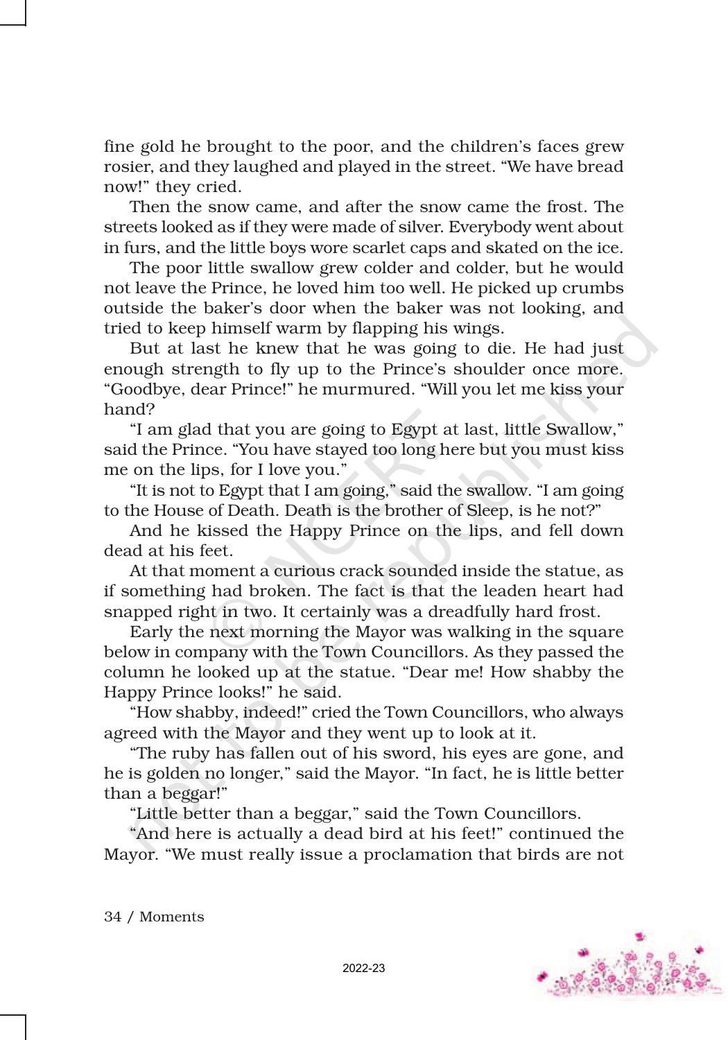 NCERT Book for Class 9 English Moment Chapter 5 The Happy Prince - Page 7
