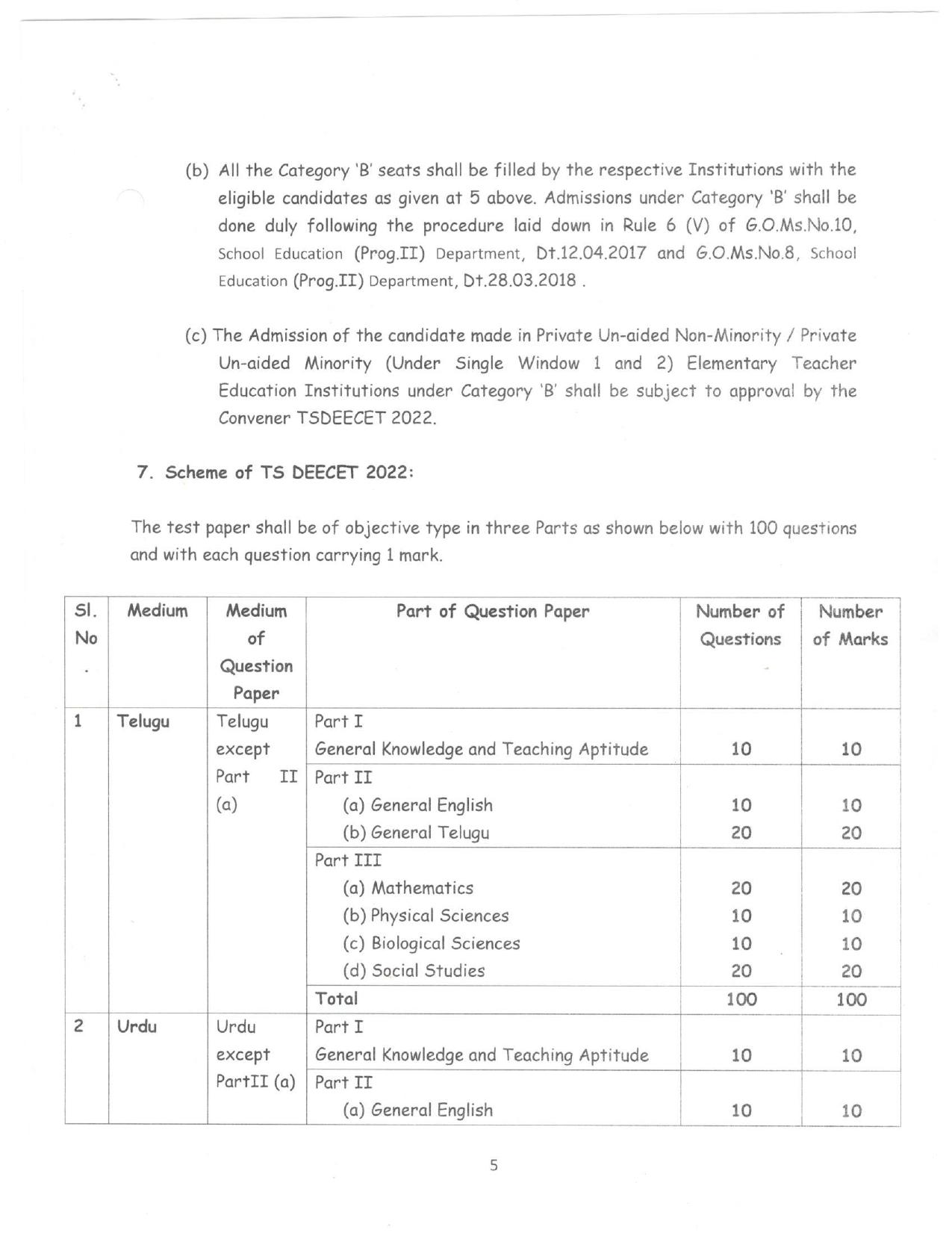 TS DEECET Exam - Page 5