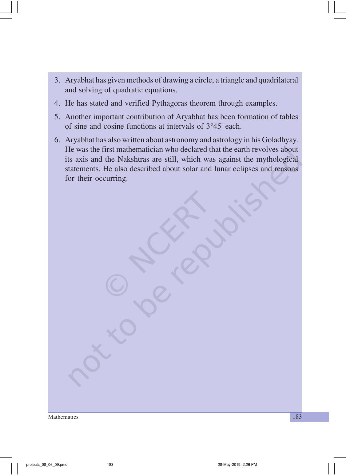 NCERT Laboratory Manuals for Class IX Mathematics - Projects - Page 4