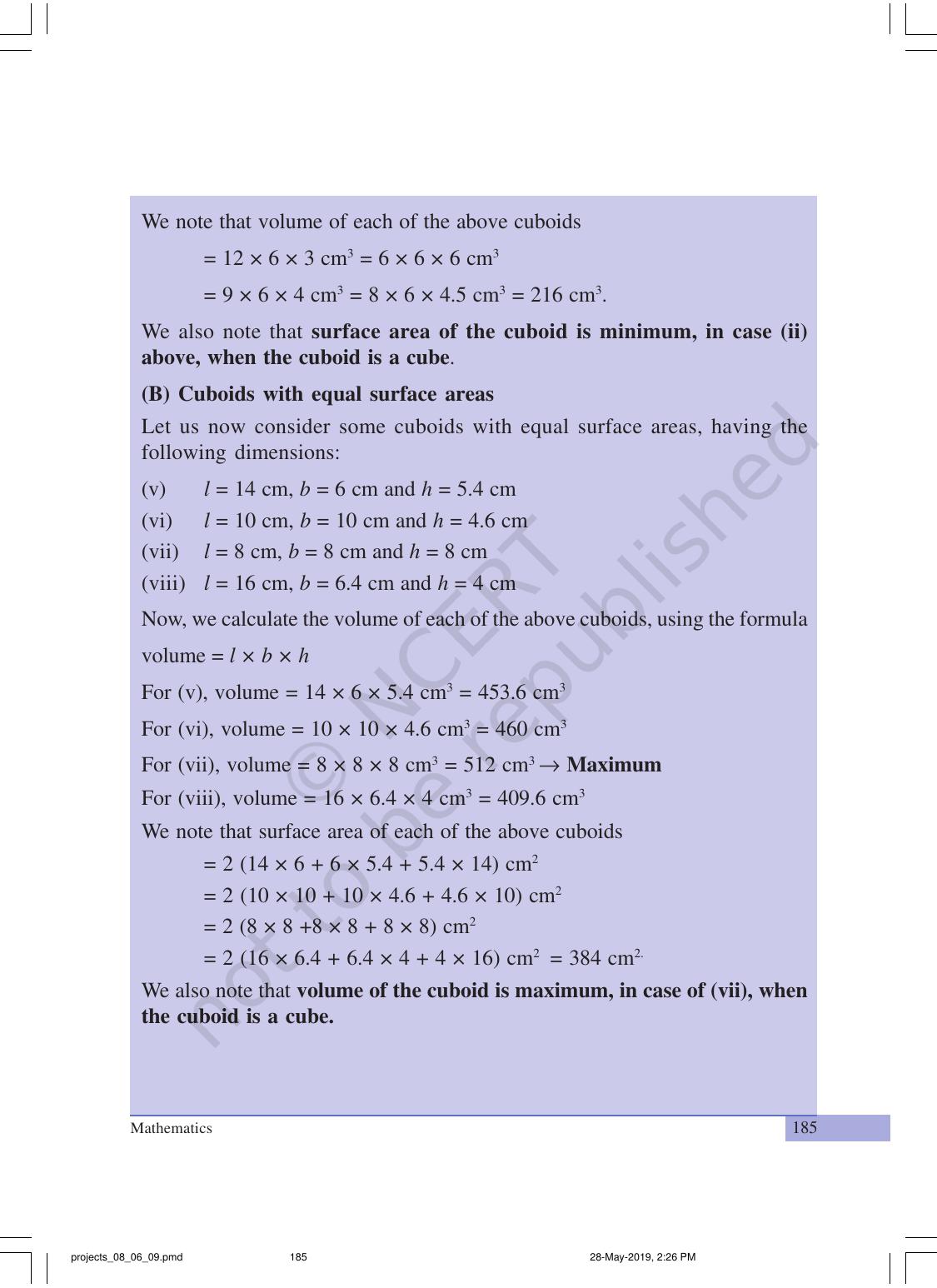 NCERT Laboratory Manuals for Class IX Mathematics Projects