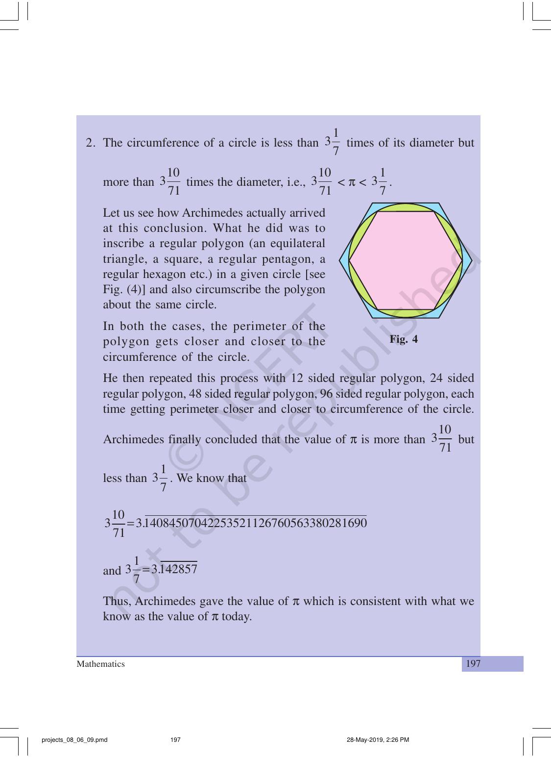 NCERT Laboratory Manuals for Class IX Mathematics - Projects - Page 18